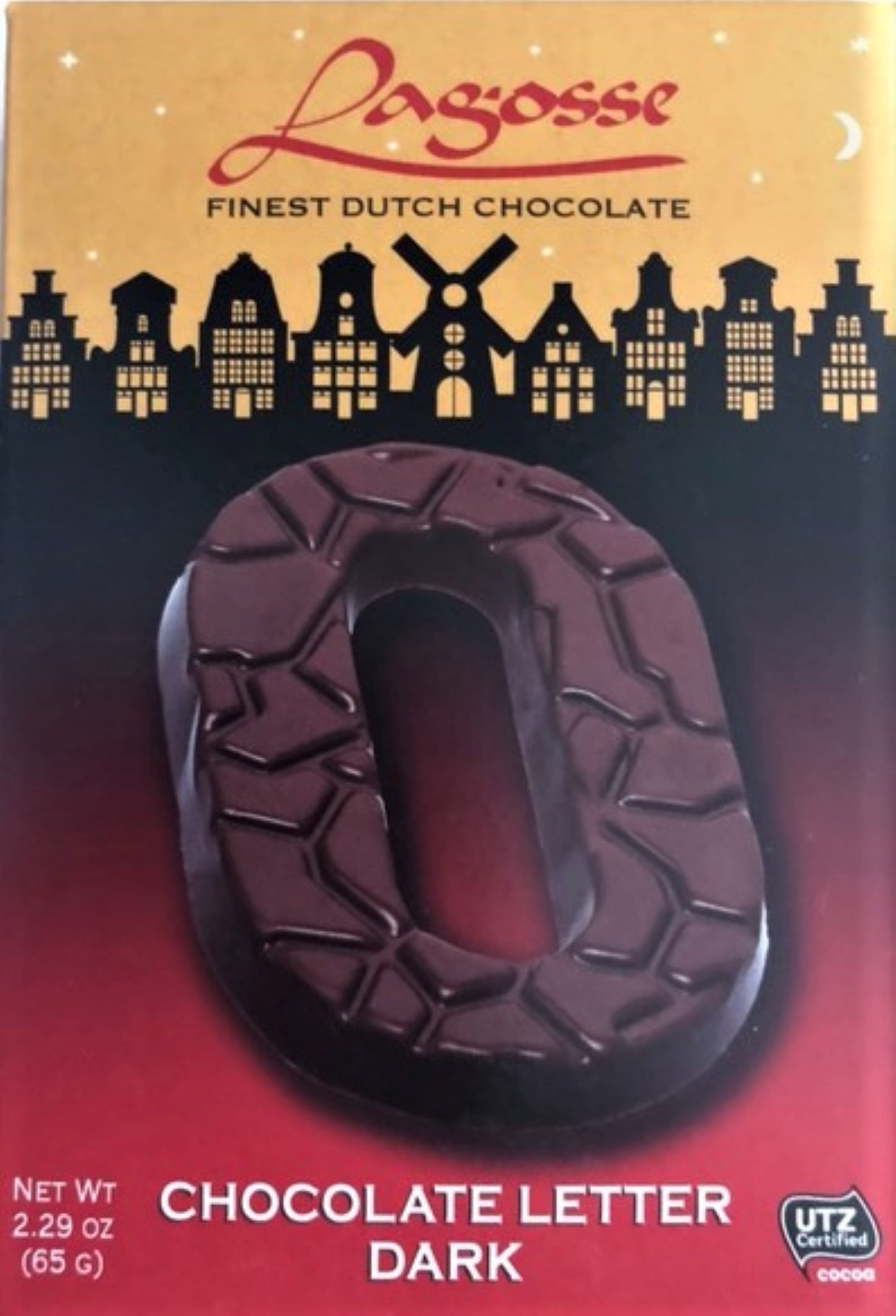 Chocolate Letter O - Dark